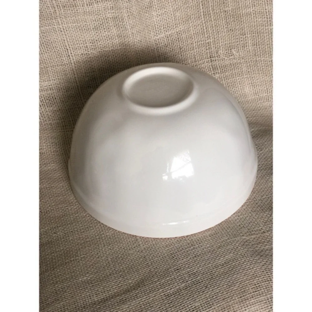 Rae Dunn 10”in Happy Haunting LL Melamine Halloween Bowl (2019) White and Orange